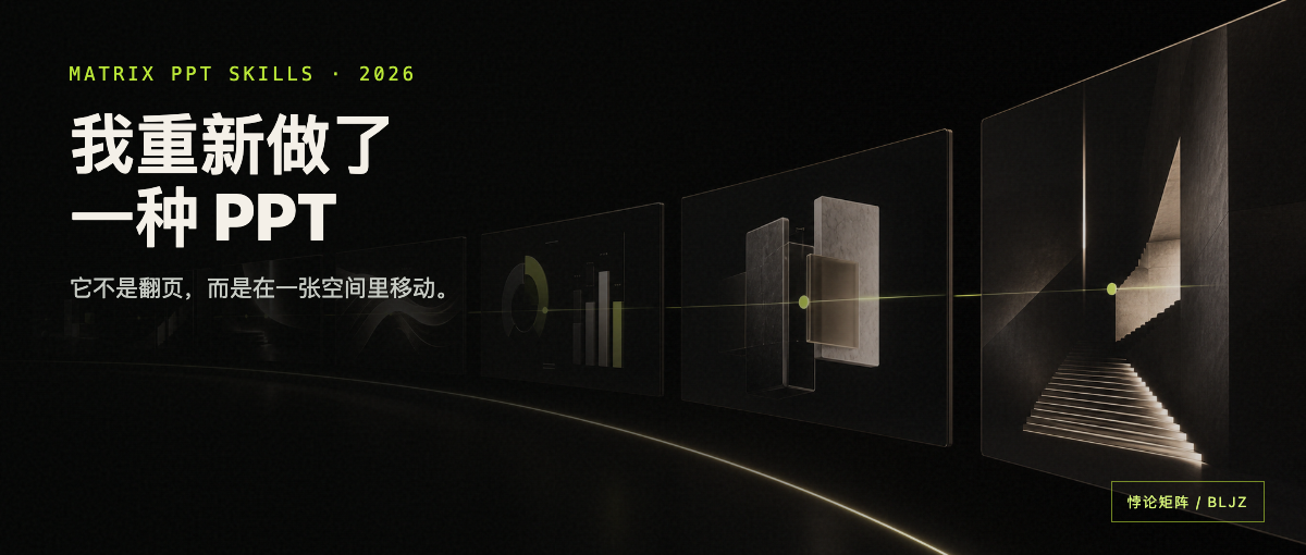Matrix PPT Skills 空间叙事演示视觉